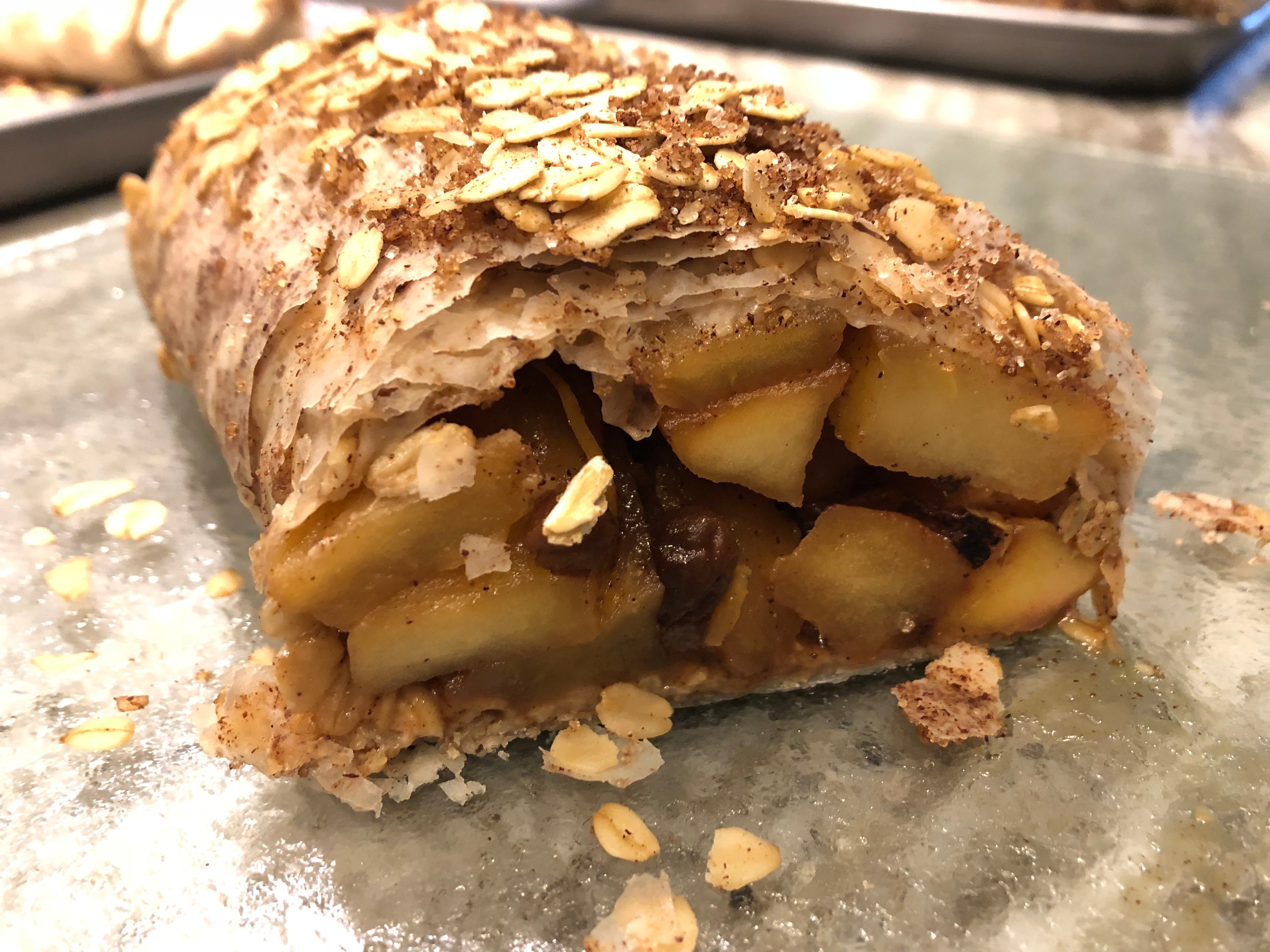 Apple strudel (1/2 strudel) pickup in Applewood 12/7 (email sadie@mountainstrudels.com for pickup & delivery options)